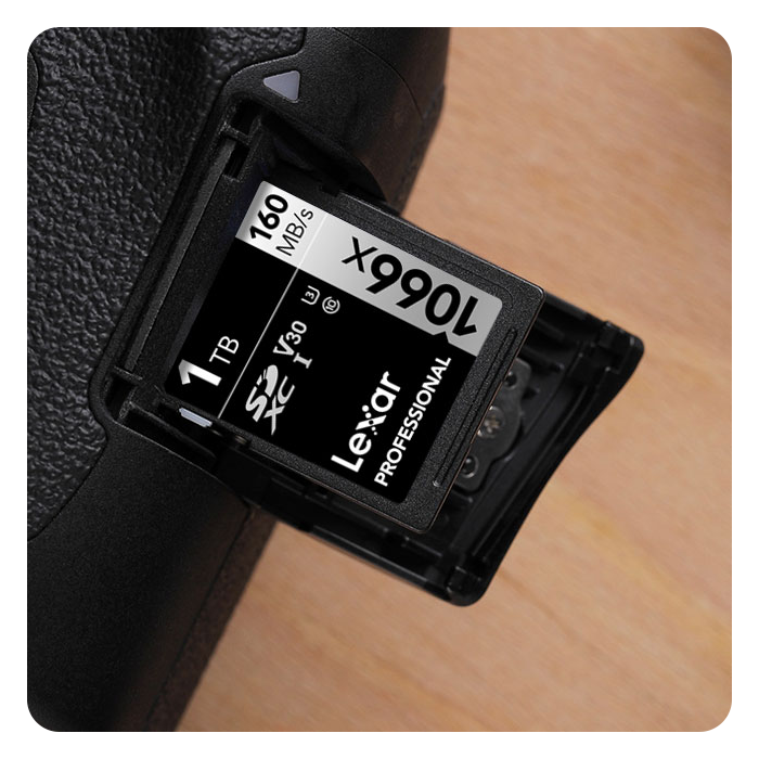 Lexar Professional 1066x SDXC UHSI Card SILVER Series 64GB LN134322